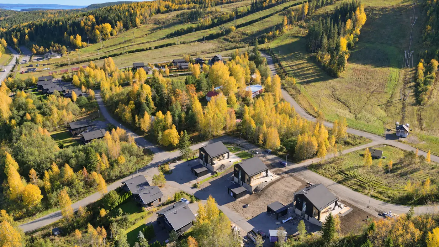 Huvila-alue Himoksen rinteiden juurella